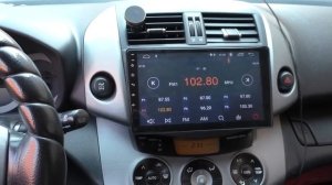 Магнитола LeTrun на Toyota RAV4 2008 года