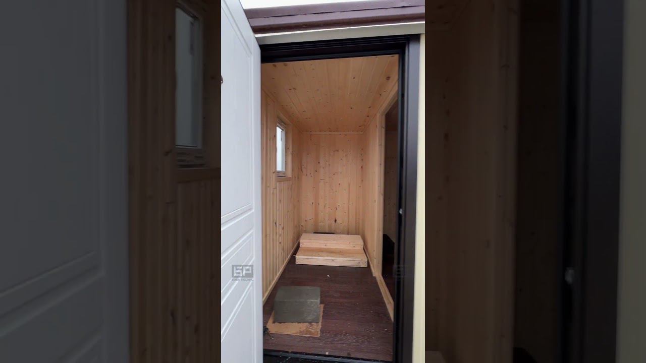 Бытовка БК-2А в профлисте RAL 1014 (слоновая кость) смотреть онлайн