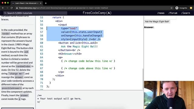 Use Advanced JavaScript in React Render Method - React - Free Code Camp смотреть онлайн