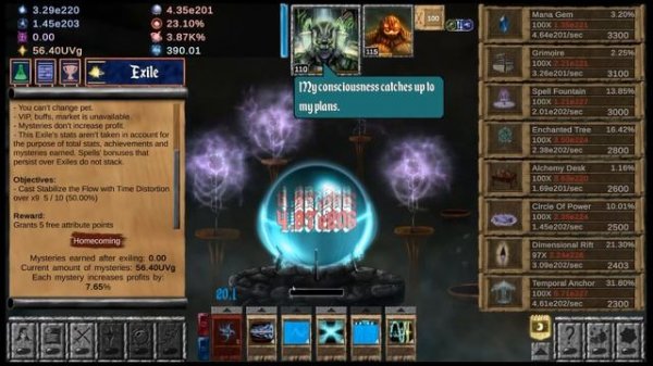 Idle wizard. Vision of the future challenge guide