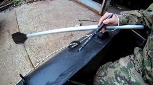 срочный ремонт лодки  на природе из пнд