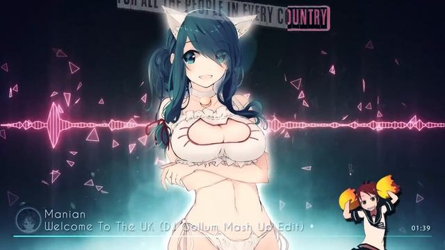 Nightcore - Welcome To The UK (DJ Gollum Mash Up Edit) [Manian] [Hands Up] смотреть онлайн