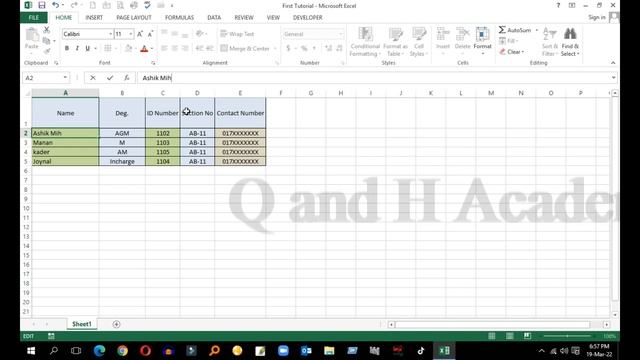 free online Microsoft excel training for beginners - Q and H Academy-2022 смотреть онлайн