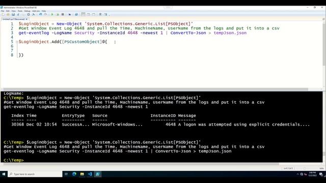 Using Powershell to Extract Fields from Windows Event Logs смотреть онлайн