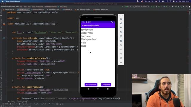 View Binding - ? CONECTA VISTAS en Android con Kotlin - Tutorial Android Studio en español смотреть онлайн