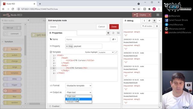 Entendendo sobre o nó HTTP in [Node-Red] - Curso de Node - Aula 13 смотреть онлайн