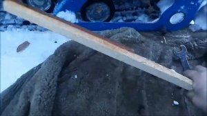 Натяжка гусеницы на мотобуксировщике север ск