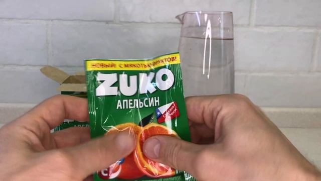 ZUKO Растворимый напиток Зуко Апельсин (блок 12 шт по 25 гр) Канди Клаб. Сухой сок Зубко смотреть онлайн
