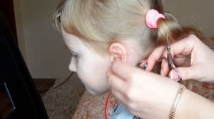 СПУСТЯ 1 НЕДЕЛЮ ПОСЛЕ ПРОКОЛА УШЕК, МЕНЯЕМ ВРЕМЕННЫЕ СЕРЕЖКИ НА ЗОЛОТЫЕ!!!Сhange temporary earrings