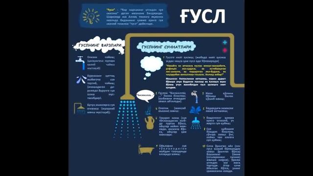 Ғусл / Gusl / G'usl / Гусл (ПОДПИСАТЬСЯ ВА ЛАЙК ! РАХМАТ)