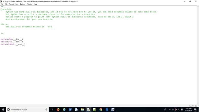Python Practice Problem 23 Document.py смотреть онлайн