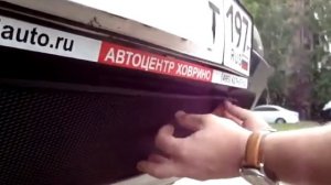 Установка защитной сетки радиатора на Renault Duster black с вырезом под ДХО