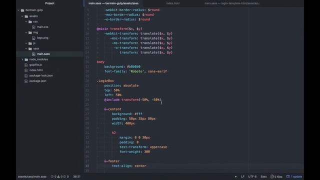 Bermain Gulp Convert PSD to HTML Bagian 4 - Lanjut Ngoding SASS смотреть онлайн