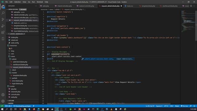 16 GET TO KNOW LARAVEL IT SERVICE MANAGER UPDATING AND ACTION CLIENT REQUESTS PART 1 смотреть онлайн