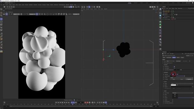 97. Cinema 4d R26: Создание ликвид формы с помощью Volume Mesher Рендер с Redshift смотреть онлайн