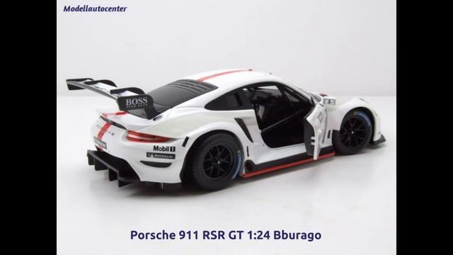 Porsche 911 RSR GT 2020 #911 weiß Modellauto 1:24 Bburago смотреть онлайн