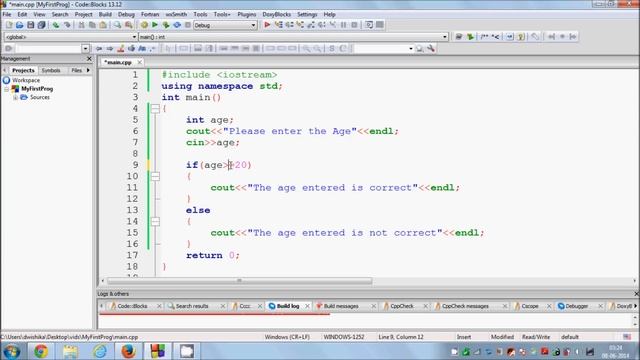 C++ Tutorial for Beginners 6 - If and Else Statements смотреть онлайн