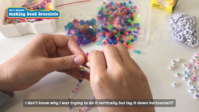 making simple bead bracelets! ? | jelly record. смотреть онлайн