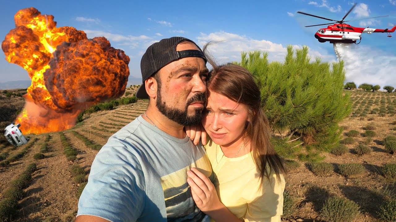 Турция!! Авария в горах.. Наша Машина покатилась в обрыв! Лавандовые поля. Ыспарта Турция 2022 смотреть онлайн