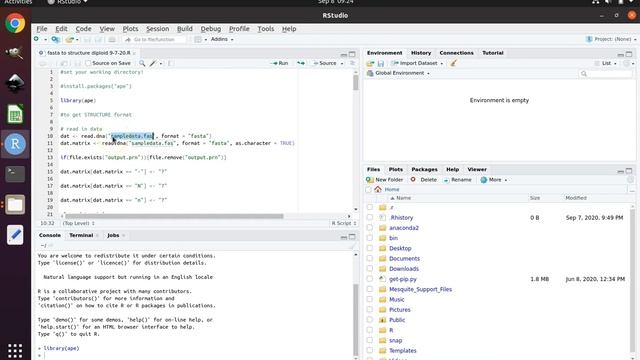 How to convert a FASTA file to a STRUCTURE file смотреть онлайн