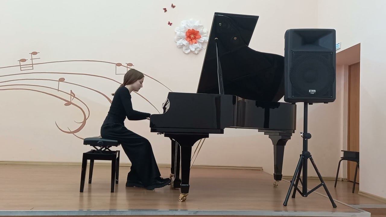 Первухина Снежана 9 кл., Ф.Бургмюллер "Этюд №5" op. 105 c moll; А.Денбский "Серебряная рыбка" смотреть онлайн