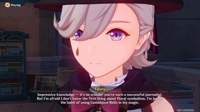 Lyney gives Lumine a Rainbow Rose (Japanese dub/Eng sub) - Genshin Impact смотреть онлайн