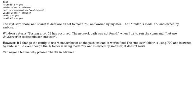 Samba: Error was Permission denied (2 Solutions!!) смотреть онлайн