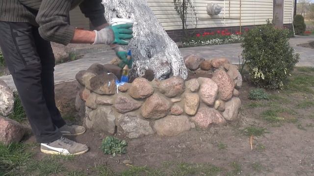 Как сделать клумбу из камня своими руками. Часть 2 смотреть онлайн