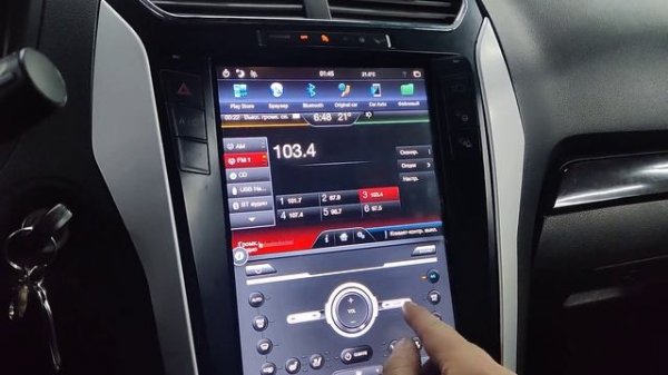 Мультимедиа в стиле Tesla для Ford Explorer 2014 года с SYNC2!
