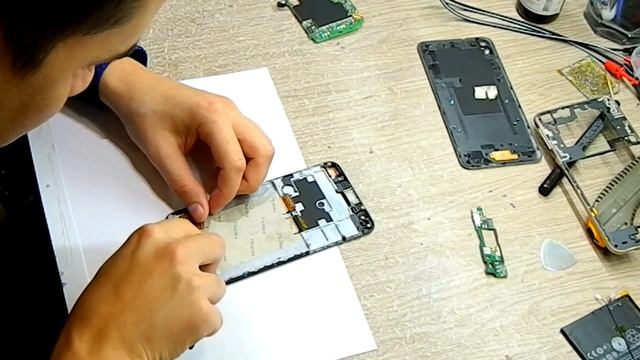 Разборка и замена дисплея HTC One E9S Dual Sim \ replacement lcd HTC One E9S смотреть онлайн