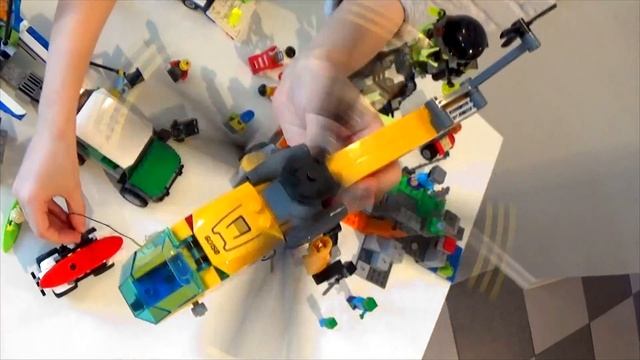 Моя коллекция ЛЕГО: lego city / lego ninjaga / lego minecraft! Рассматриваем и играем! смотреть онлайн