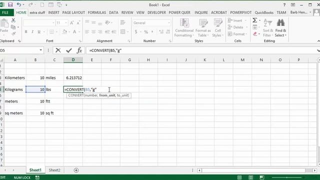 The Convert function in Excel Metric to Imperial смотреть онлайн