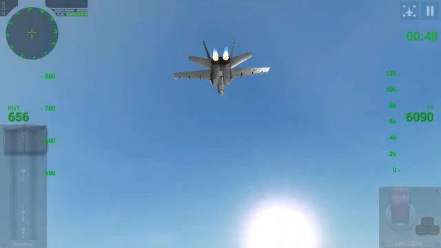 Взлёт и Посадка на Улице Самолётом F18 в Игре F18 CARRIER LANDING 2 смотреть онлайн