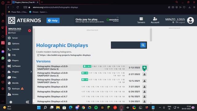 TOP PLUGINS FOR MINECRAFT SERVER 1.18,2 | PLUGINS FOR ATERNOS SERVER | MINECRAFT SERVER SETUP смотреть онлайн
