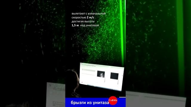 брызги воды из унитаза под микроскопом#shorts смотреть онлайн