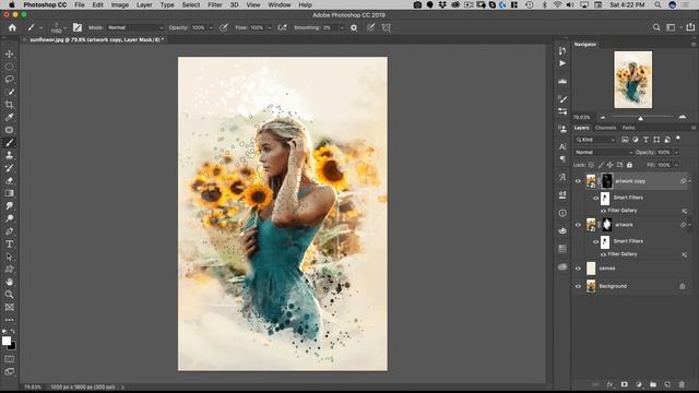 5-Minute Watercolor Painting in Photoshop #Nucly смотреть онлайн