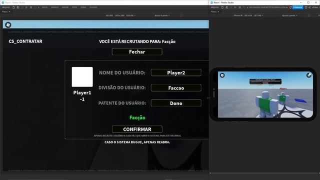 Sistema de Recrutamento ROBLOX STUDIO [CS_Contratar] смотреть онлайн