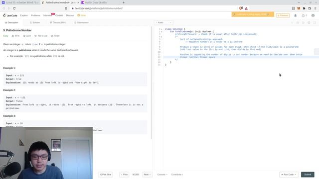 Terrible LeetCode in Kotlin: #9 Palindrome Number смотреть онлайн
