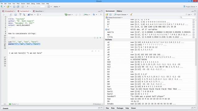 How to Concatenate Strings in R. [HD] смотреть онлайн