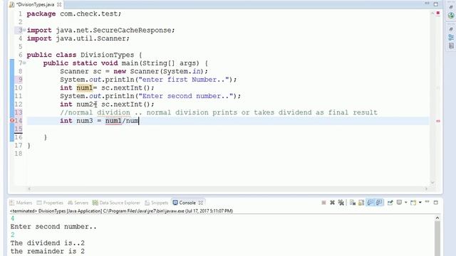 division types in Java смотреть онлайн