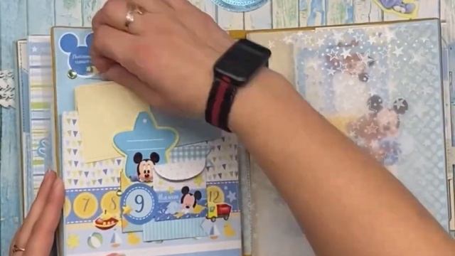 Фотоальбом для мальчика на первый год жизни «Микки Маус» смотреть онлайн