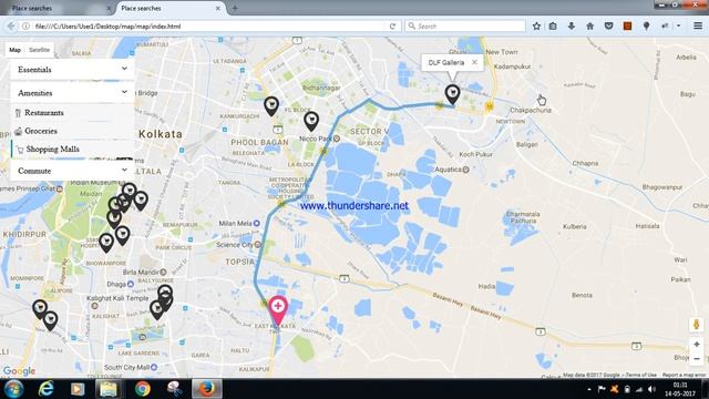 Nearby location search google map based in simple HTML, JAVASCRIPT, CSS смотреть онлайн