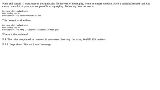 Webmasters: Beginner's Apache mod_rewrite - use custom file for website root (2 Solutions!!) смотреть онлайн
