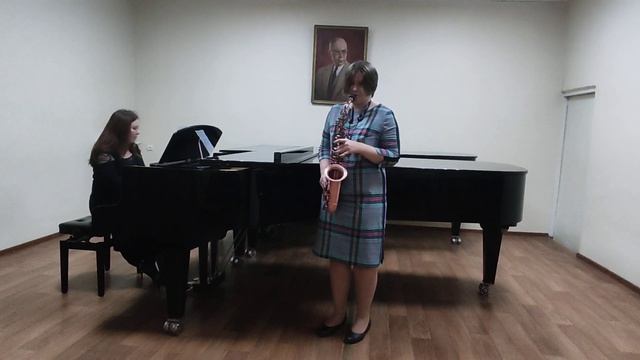 А. Шор "Пьеса для саксофона альта и фортепиано" Ж. Синжеле "Solo de concert". Ольга Ляпина, 13 лет смотреть онлайн