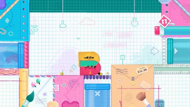 [Nintendo Switch] Snipperclips: Cut it Out. Together! Single-player gameplay смотреть онлайн