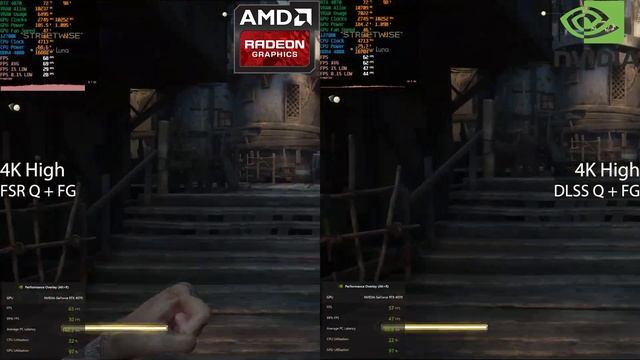 FSR 3 Frame Generation Vs DLSS 3 Frame Generation Performance Comparison