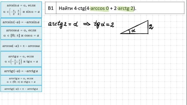 19 Обратные тригонометрические функции смотреть онлайн