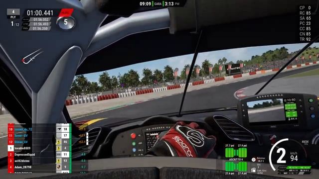 ACC - Nurburgring online RACE - Ferrari GT3 - PS4 with Fanatec PodiumDD1 and V3 pedals смотреть онлайн