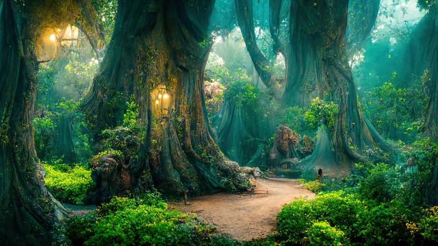 Dreamy & Peaceful Calming Music In Fairy Land |  Fantasy Enchanted Forest Ambience | Relax & Sleep