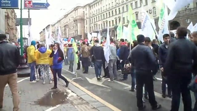 1st of May Demonstration in Moscow (Russia) смотреть онлайн